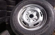 Ford Tranzit tērauda disks ar 215/75R16C Continental riepu 